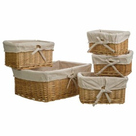 Set of Baskets Alexandra House Living Natural wicker Willow wood 5 Pieces by Alexandra House Living, Storage boxes and chests...