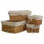 Set of Baskets Alexandra House Living Natural wicker Willow wood 4 Pieces | Tienda24 - Global Online Shop Tienda24.eu