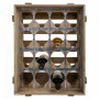 Range Bouteilles Alexandra House Living Naturel Bois d'épicéa 32 x 55 x 41 cm 16 bouteilles Caisse de Alexandra House Living,...