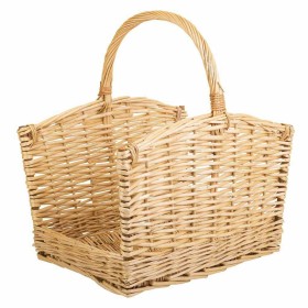 Log basket Alexandra House Living wicker Willow wood 36 x 52 x 49 cm by Alexandra House Living, Fireplace accessories - Ref: ...