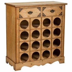 Bottle rack Alexandra House Living Brown Wood Metal 31 x 69 x 63 cm Furniture 2 drawers 16 bottles by Alexandra House Living,...