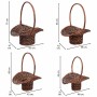 Basket set Alexandra House Living wicker Willow wood 4 Pieces by Alexandra House Living, Hampers - Ref: D1631619, Price: 27,5...