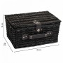 Picnic Basket Alexandra House Living Black wicker by Alexandra House Living, Picnic sets - Ref: D1631974, Price: 51,49 €, Dis...