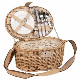 Picnic Basket Alexandra House Living Grey Natural wicker by Alexandra House Living, Picnic sets - Ref: D1631978, Price: 53,91...