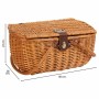 Picnic Basket Alexandra House Living Honey wicker by Alexandra House Living, Picnic sets - Ref: D1631980, Price: 62,79 €, Dis...