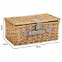 Cesta de Picnic Alexandra House Living Gris Natural Mimbre de Alexandra House Living, Sets para picnic - Ref: D1631983, Preci...