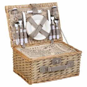 Picnic Basket Alexandra House Living Grey Natural wicker by Alexandra House Living, Picnic sets - Ref: D1631992, Price: 54,86...