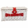 Picnic Basket Alexandra House Living White wicker | Tienda24 - Global Online Shop Tienda24.eu