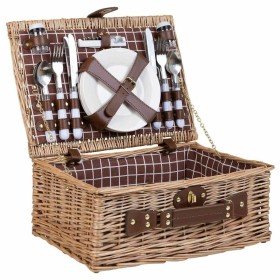 Picnic Basket Alexandra House Living Grey Natural wicker by Alexandra House Living, Picnic sets - Ref: D1631994, Price: 55,67...