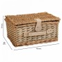 Picnic Basket Alexandra House Living Grey Natural wicker by Alexandra House Living, Picnic sets - Ref: D1631999, Price: 54,86...