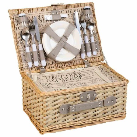 Picknickkorb Alexandra House Living Grau natürlich korb von Alexandra House Living, Picknick-Sets - Ref: D1632000, Preis: 54,...