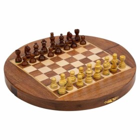 Set of traditional games Alexandra House Living Brown 12 x 5 x 15 cm 3-in-1 | Tienda24 - Global Online Shop Tienda24.eu