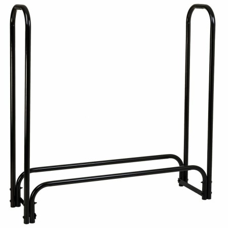 Log Stand Alexandra House Living Black Iron 34 x 124 x 124 cm by Alexandra House Living, Firewood Racks - Ref: D1632456, Pric...