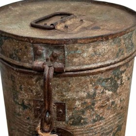 Decorative canister Alexandra House Living Brown Iron Traditional style 22 x 27 x 22 cm by Alexandra House Living, Lidded Sto...