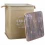 Laundry basket Alexandra House Living Urban Beige Hemp Metal Fir wood | Tienda24 - Global Online Shop Tienda24.eu