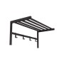 Coat rack with shelf Alexandra House Living Black Metal 69 x 32 x 34 cm | Tienda24 - Global Online Shop Tienda24.eu