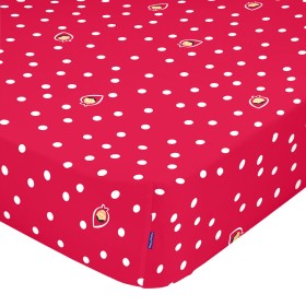 Fitted sheet HappyFriday MR FOX Red Multicolour 70 x 140 x 14 cm by HappyFriday, Sheets and pillowcases - Ref: D1609075, Pric...