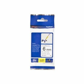 Cartuccia ad Inchiostro Originale Brother TZe-FX211 Nero Nero/Bianco 6 mm di Brother, Toner e inchiostro per stampante - Rif:...