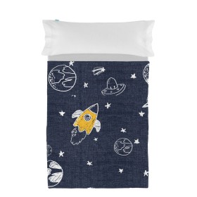 Conjunto de Lençóis HappyFriday Mr Fox Starspace Multicolor Solteiro 2 Peças de HappyFriday, Lençóis e capas de almofadas - R...