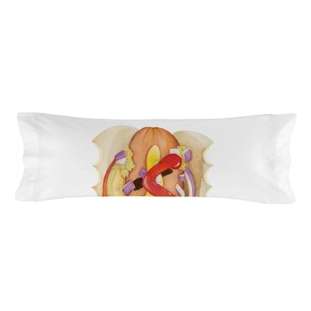 Funda de almohada HappyFriday Baleno Teen Hotdog Multicolor 45 x 110 cm | Tienda24 - Global Online Shop Tienda24.eu