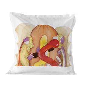 Pillowcase HappyFriday Baleno Teen Hotdog Multicolour 80 x 80 cm by HappyFriday, Sheets and pillowcases - Ref: D1609120, Pric...