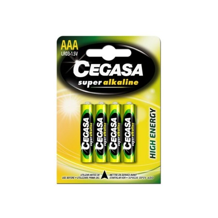 Piles Alcalines LR03 Cegasa LR03 1,5V (4 uds) de Cegasa, Piles jetables - Réf : M0505050, Prix : 4,28 €, Remise : %