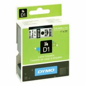 Cinta Laminada para Rotuladoras Dymo S0720930 Blanco/Negro Negro/Blanco 24 mm de Dymo, Etiquetas adhesivas y pegatinas - Ref:...