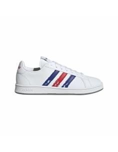 Scarpe da Tennis Casual Uomo Adidas Grand Court Base Beyond Rosso Azzurro Bianco da Adidas, Sneakers e scarpe sportive - Ref:...