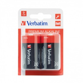 Batteries Verbatim Pilas alcalinas D 1,5 V de Verbatim, Piles jetables - Réf : M0519733, Prix : 4,55 €, Remise : %