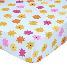 Drap housse HappyFriday MR FOX Multicouleur 70 x 140 x 14 cm Fleurs de HappyFriday, Draps et taies d'oreiller - Réf : D160920...