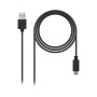 Cabo USB A para USB C NANOCABLE 10.01.210 Preto de NANOCABLE, Cabos USB - Ref: S0224381, Preço: 4,88 €, Desconto: %