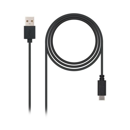 Câble USB A vers USB C NANOCABLE 10.01.210 Noir | Tienda24 - Global Online Shop Tienda24.eu