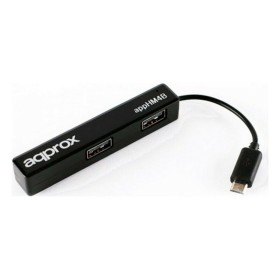 Hub USB 4 Porte approx! APPHM4B USB 2.0 480 Mbps Nero di APPROX, Hub USB - Rif: S0226635, Prezzo: 7,93 €, Sconto: %