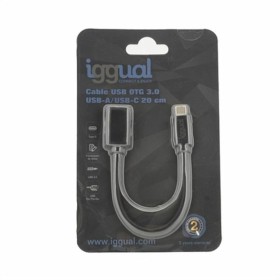 Câble USB-C OTG 3.0 iggual IGG317372 20 cm Noir de iggual, Chargeurs et adaptateurs - Réf : S0230912, Prix : 3,97 €, Remise : %