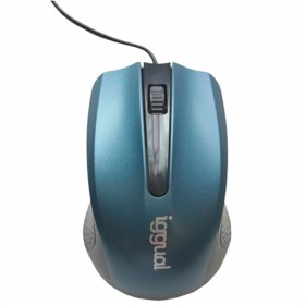 Souris iggual ERGONOMIC-RL 800 dpi Bleu Noir/Bleu de iggual, Souris - Réf : S0232394, Prix : 4,68 €, Remise : %