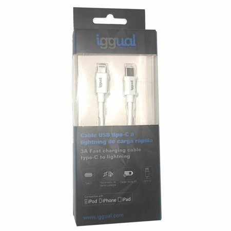 Câble USB-C vers Lightning iggual IGG317761 | Tienda24 - Global Online Shop Tienda24.eu