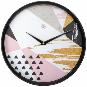 Wanduhr natürlich Holz Kristall 60 x 60 x 6,5 cm | Tienda24 - Global Online Shop Tienda24.eu