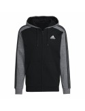 Men's Sports Jacket Adidas Mélange French Terry Black | Tienda24 Tienda24.eu