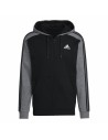 Veste de Sport pour Homme Adidas Mélange French Terry Noir | Tienda24 Tienda24.eu