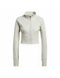 Sportjacke für Frauen Adidas Aeroready Studio Beige | Tienda24 Tienda24.eu