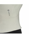 Casaco de Desporto para Mulher Adidas Aeroready Studio Bege | Tienda24 Tienda24.eu