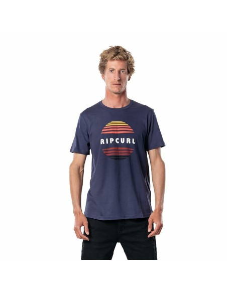 T-shirt à manches courtes homme Rip Curl El Mama Bleu foncé Homme | Tienda24 Tienda24.eu