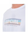 Men’s Short Sleeve T-Shirt Rip Curl El Mama White | Tienda24 Tienda24.eu