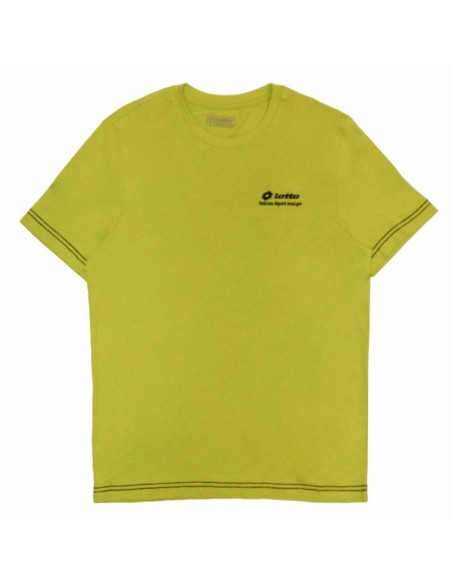 Men’s Short Sleeve T-Shirt Lotto Brett Yellow Lime green | Tienda24 Tienda24.eu