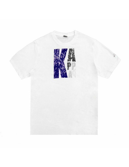 Camisola de Manga Curta Homem Kappa Sportswear Logo Branco | Tienda24 Tienda24.eu