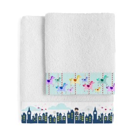 Towel set HappyFriday Mr Fox Nanny Multicolour 2 Pieces by HappyFriday, Towels - Ref: D1609293, Price: 57,35 €, Discount: %