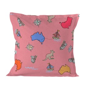 Federa HappyFriday Baleno Teen Pink Kangaroo Multicolore 60 x 60 cm di HappyFriday, Lenzuola e federe per cuscino - Rif: D160...