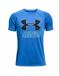 Camiseta de Manga Corta Infantil Nike Sportswear Futura Azul | Tienda24 Tienda24.eu