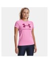 T-shirt à manches courtes femme Under Armour Graphic Rose | Tienda24 Tienda24.eu