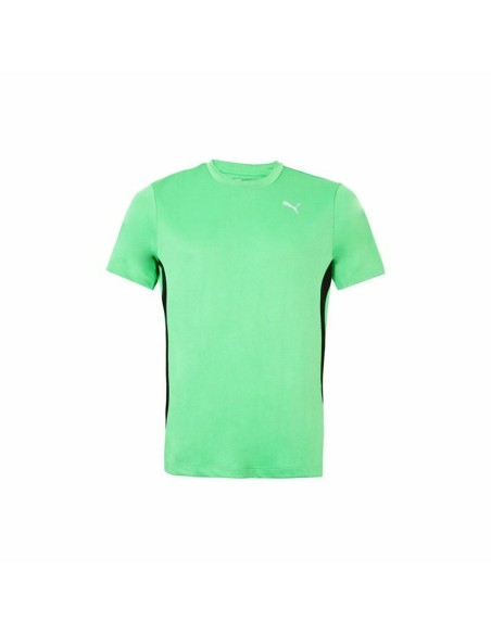 T-Shirt de Desporto de Manga Curta Puma Running Verde | Tienda24 Tienda24.eu